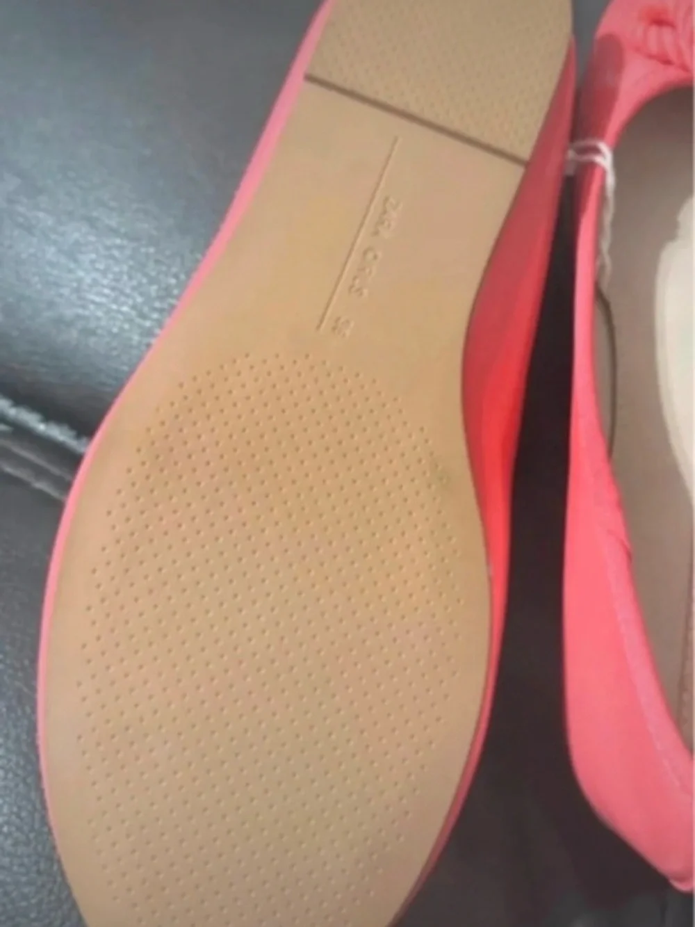 Zara Girls coral ballet flats USA ( 4 T) Europa 36